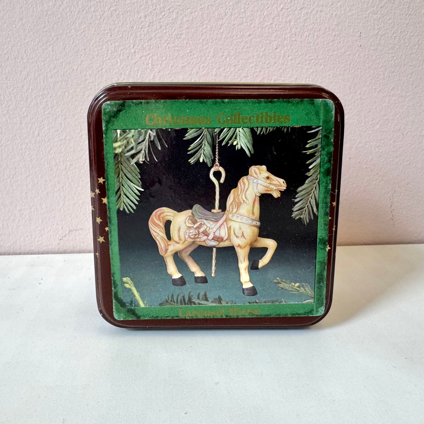 Vintage Carousel Horse Ornament in Box #5