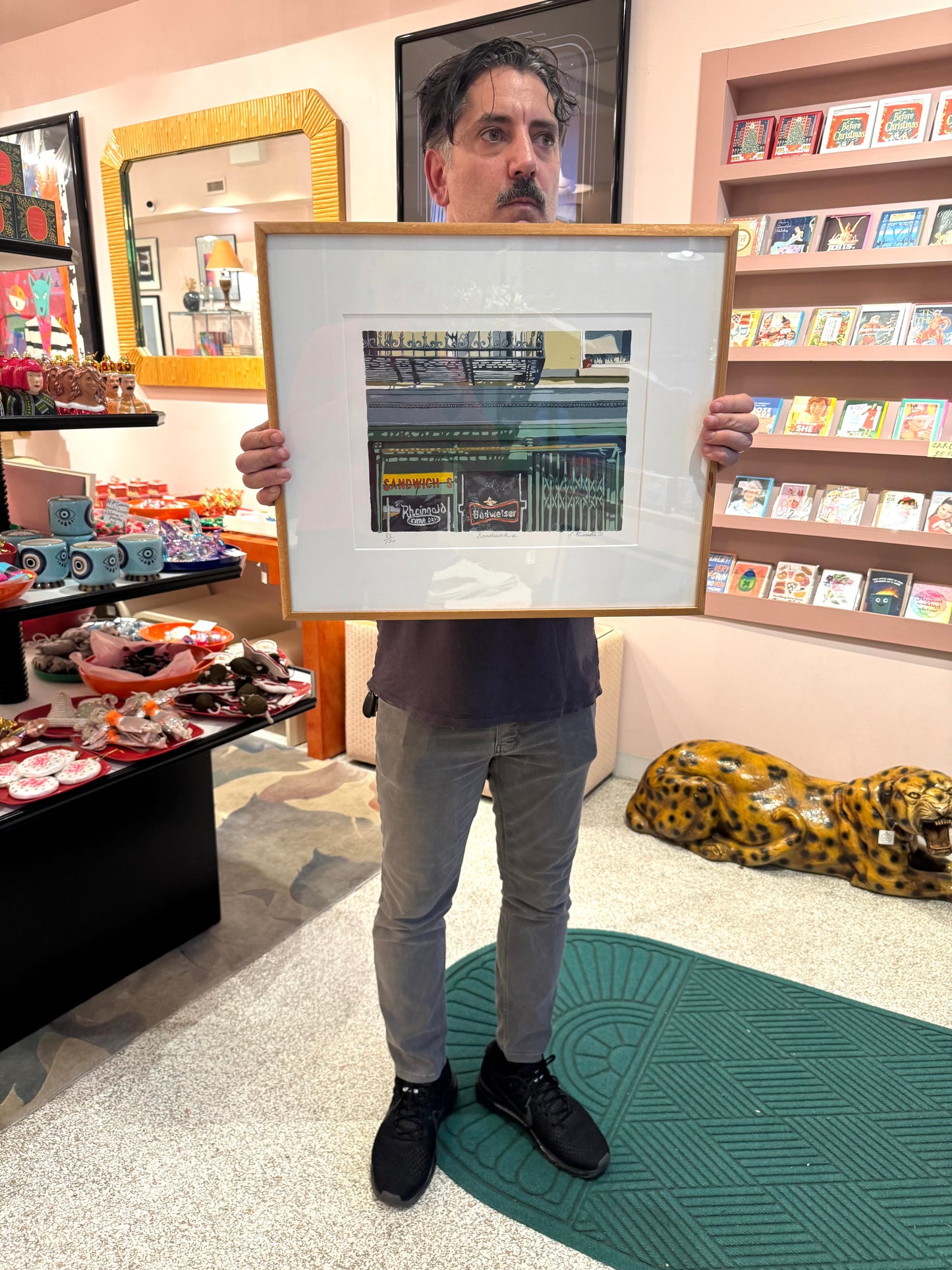 Vintage "Sandwich s" Original Signed and Numbered Screenprint by Ed Bordett