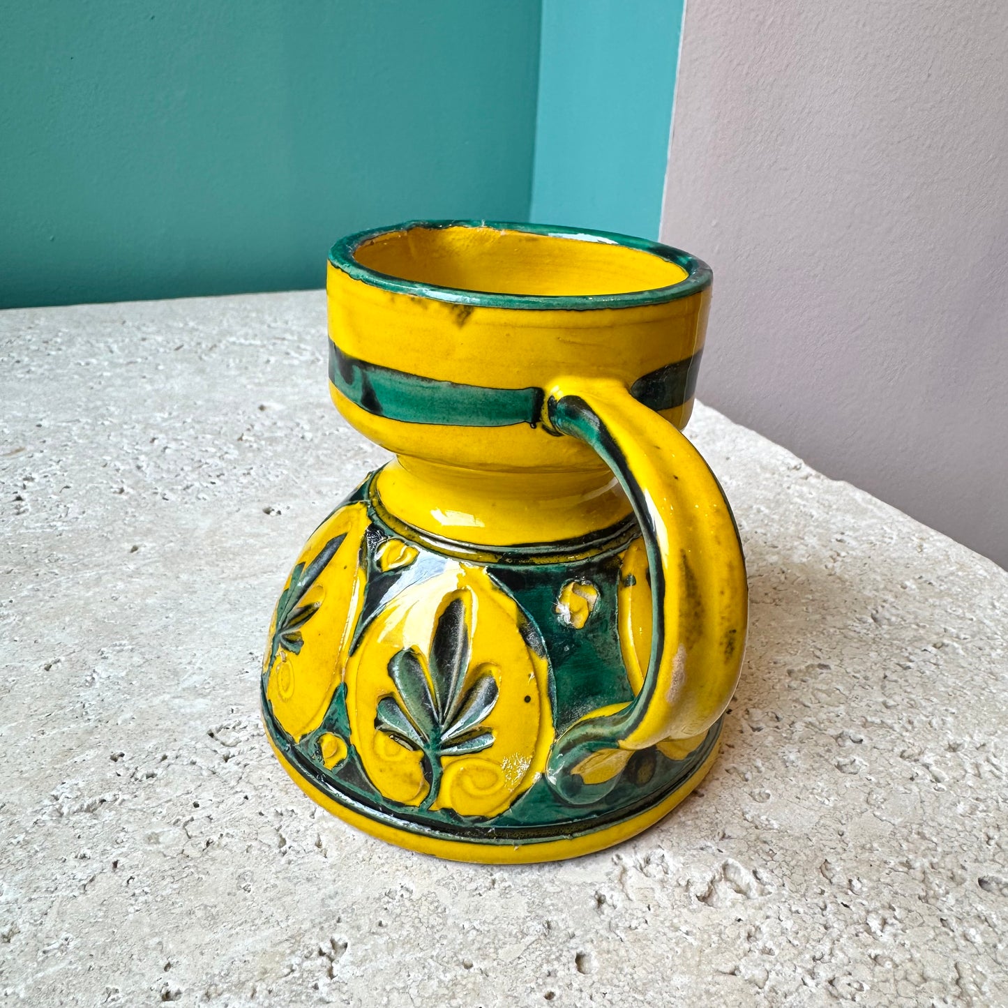 Vintage Mid-Century Italian Pottery Pitcher Creamer Jug
