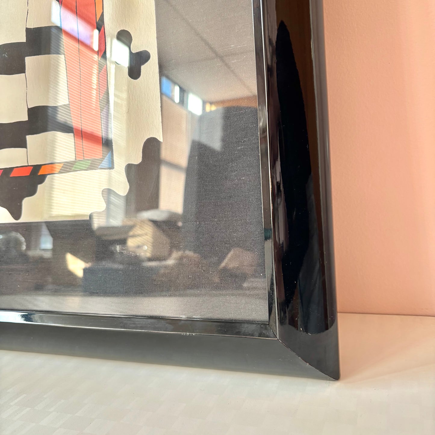 Vintage Large Framed Limited Edition Signed and Numbered Serigraph by Tavlos