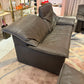 1980's Vintage Taupe Leather Adjustable Sofa by Durlet
