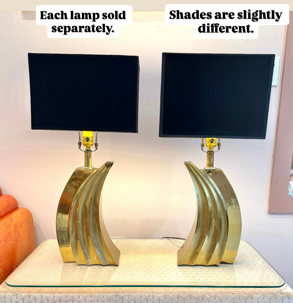 1970’s Pierre Cardin Style Brass Lamp