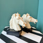 Pair of Vintage Resin Italian Horse Head Bookends