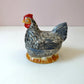 Vintage Michel Caugant French Ceramic Hen Tureen Dish