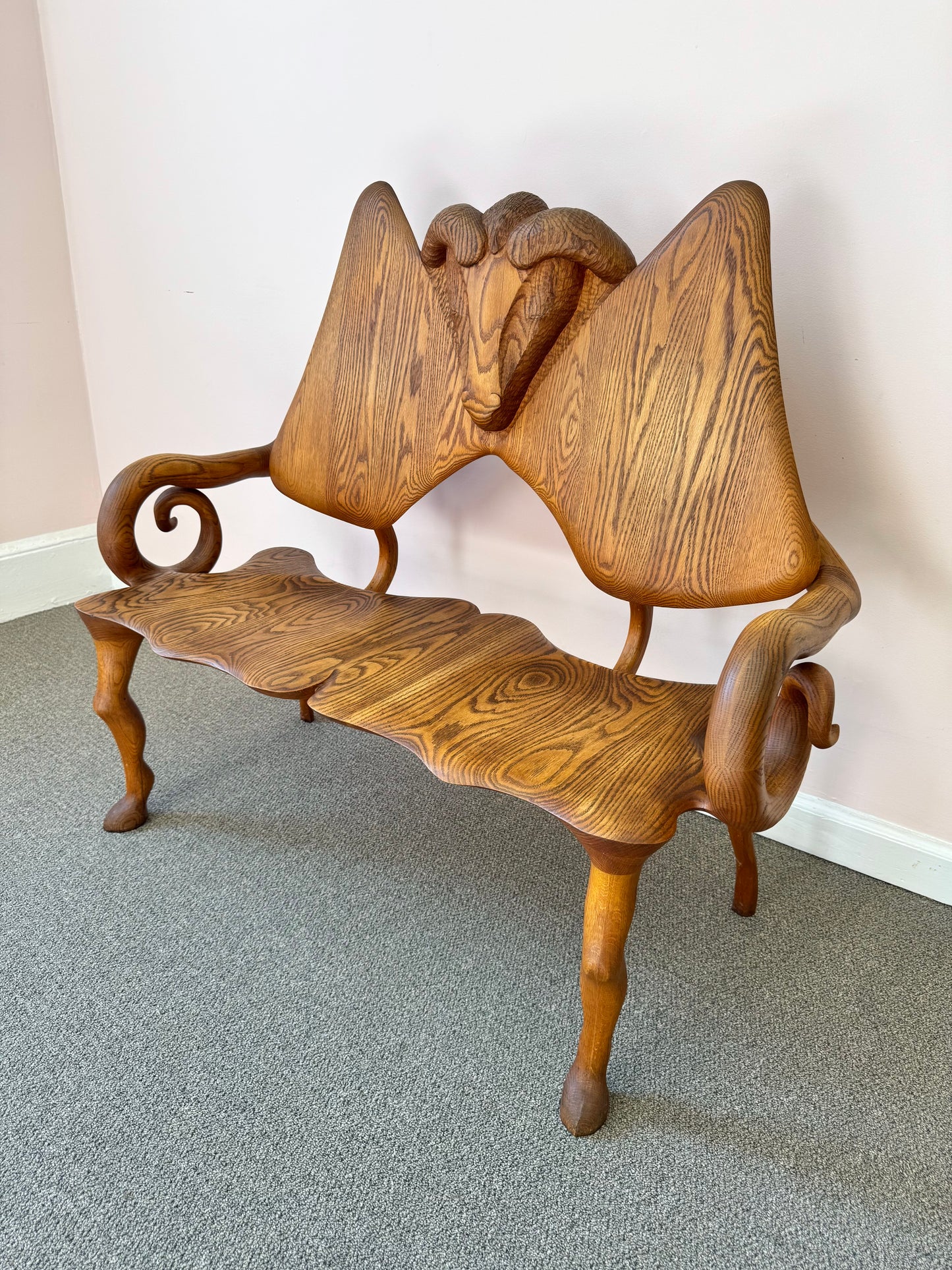 1980 Andrew Willner Ram Bench/Signed and dated