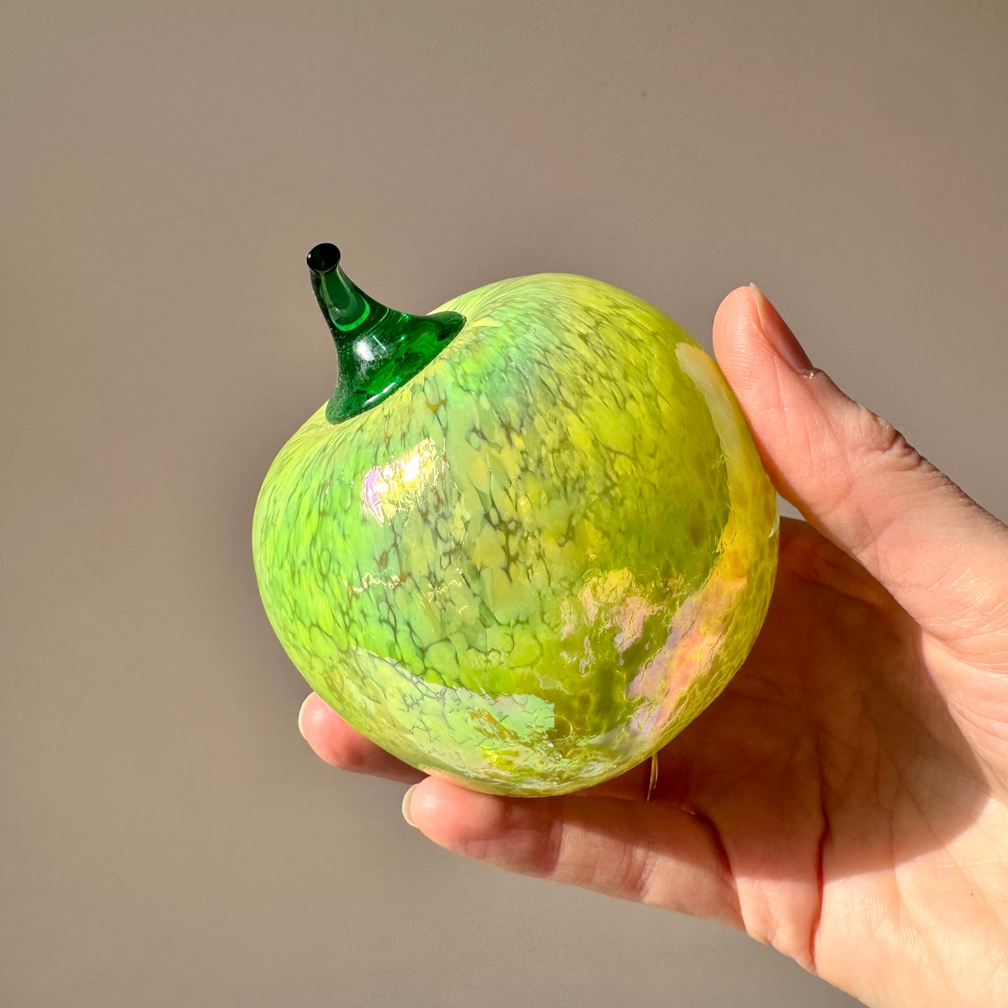 Vintage Iridescent Glass Fruit/item