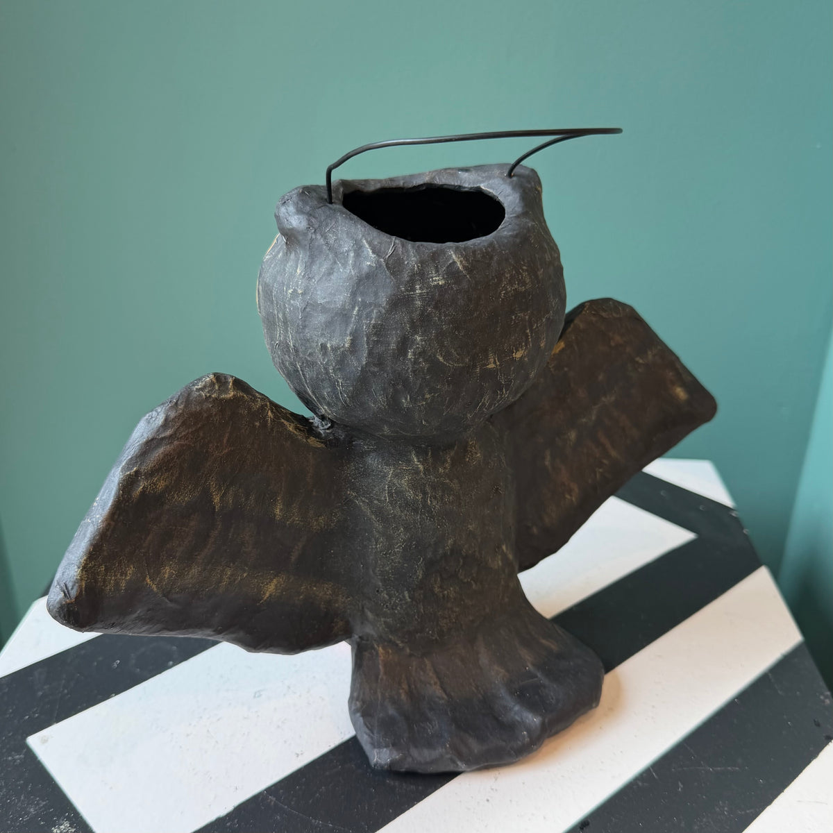 Vintage Inspired Flying Owl Candy Bucket