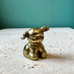 Vintage Brass Pug Dog Paperweight Figurine
