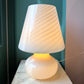 Extra Large Vintage Pale Blush Pink Murano Mushroom Lamp