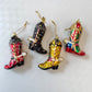 Glass Cowboy Boot Ornament