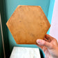 Vintage Hexagonal Mosaic Wood Box