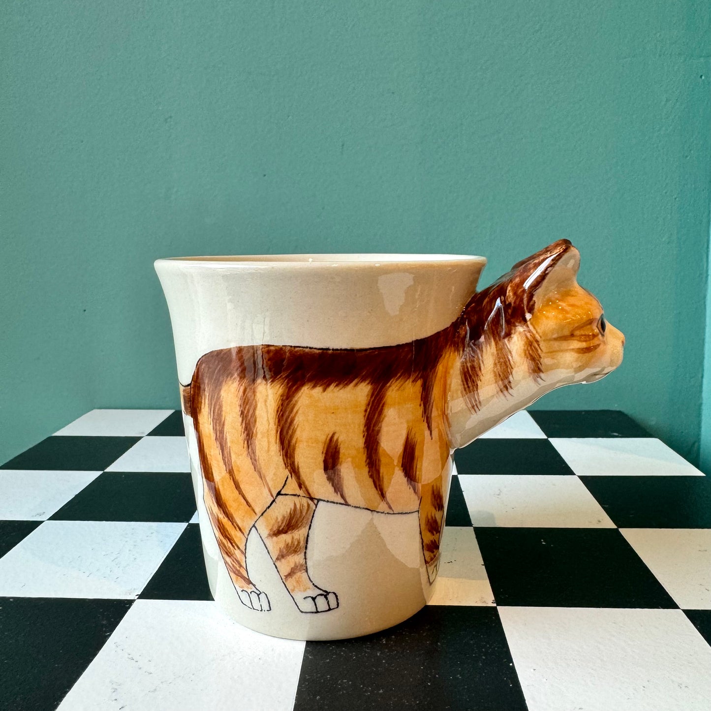 Orange Tabby Cat Ceramic Mug
