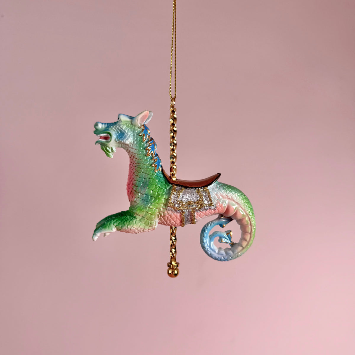 Resin Carousel Dragon Ornament