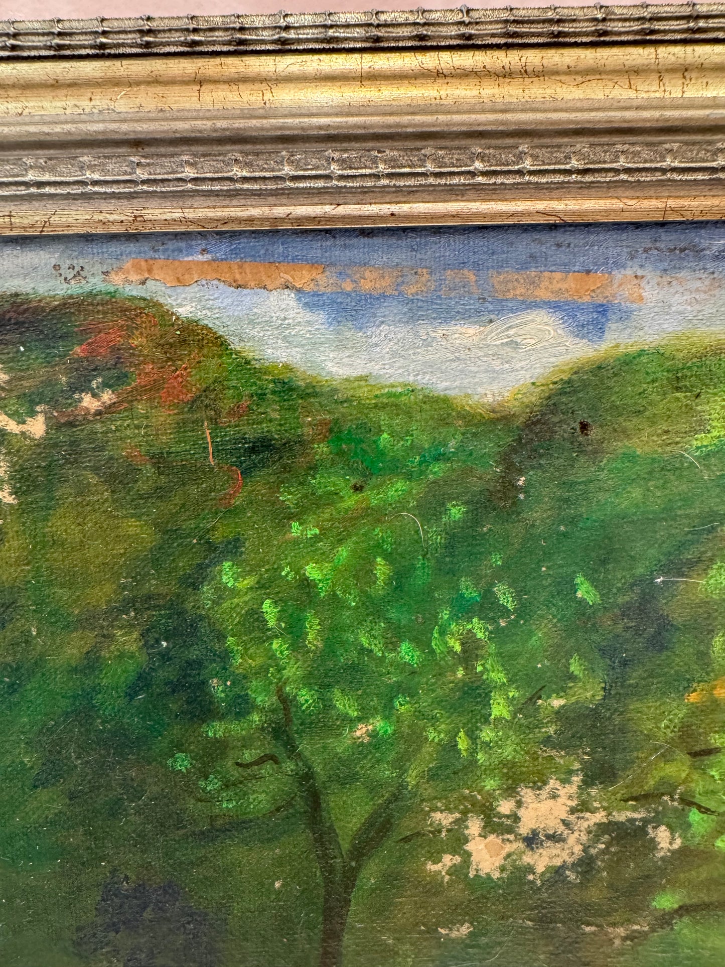 Vintage Original Framed “Bather” Artwork