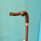 Vintage Coiled Snake Walking Stick Cane
