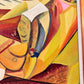 Vintage Signed Original Cubist Oil Painting by Vargas