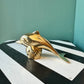 Small Vintage Brass Dolphin Figurine