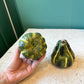 Vintage Ceramic Striped Gourd Figurines- Pair