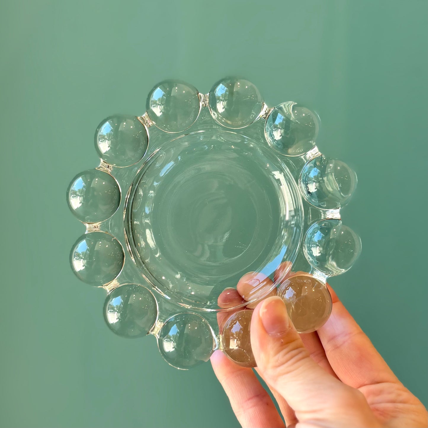 Vintage Clear Boopie Glass Dish