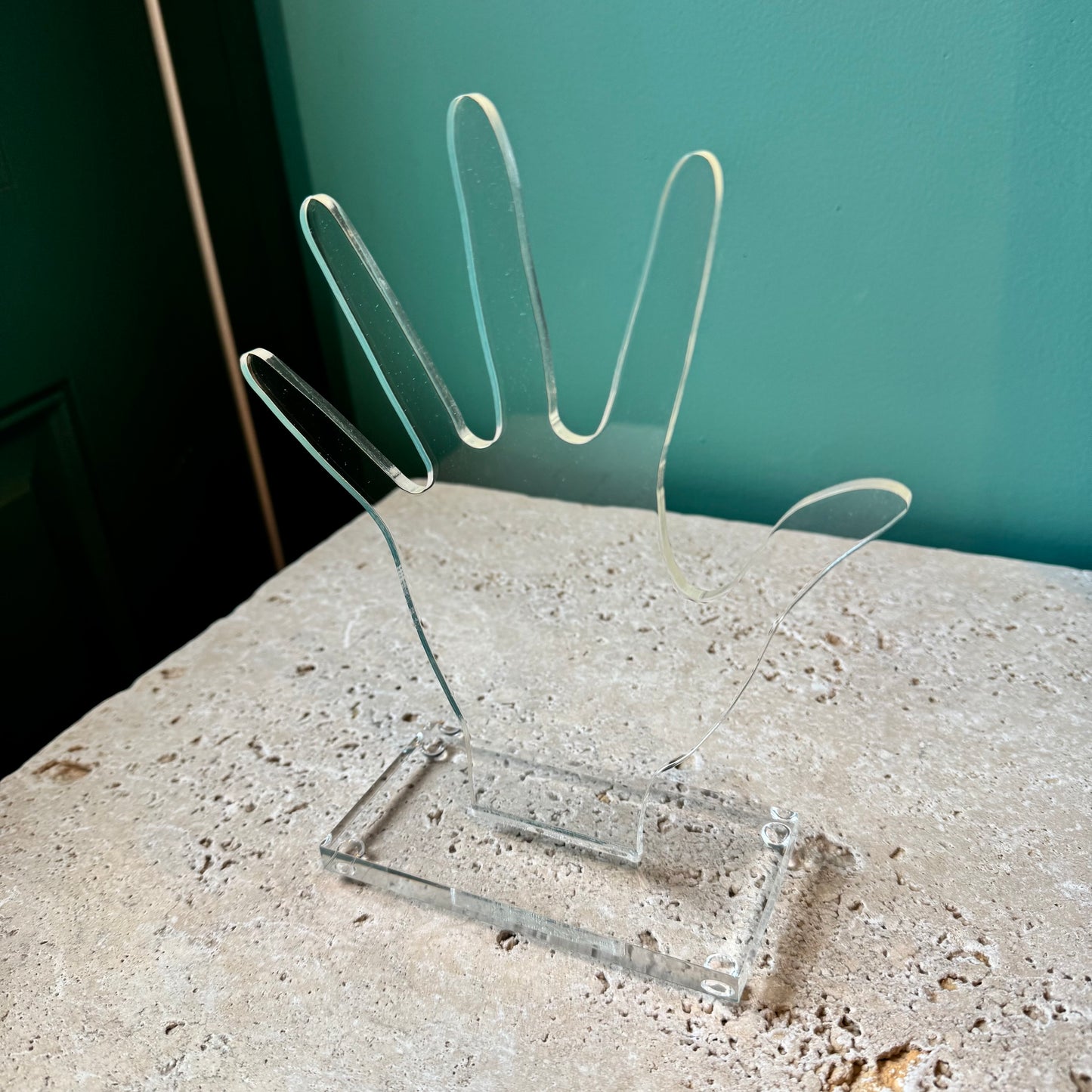 Vintage Acrylic Hand Jewelry Display Stand