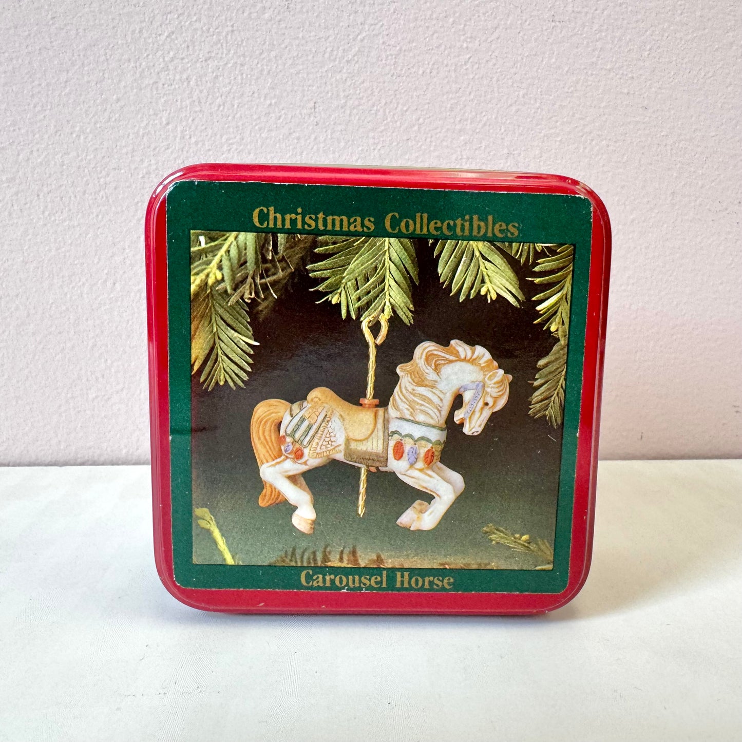 Vintage Carousel Horse Ornament in Box #10