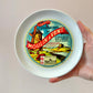 Vintage Set of 4 French Cheese Plates