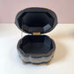 Vintage Large Hand Painted "Tortoise" Shell Lidded Jewelry Box by Castilian Imports