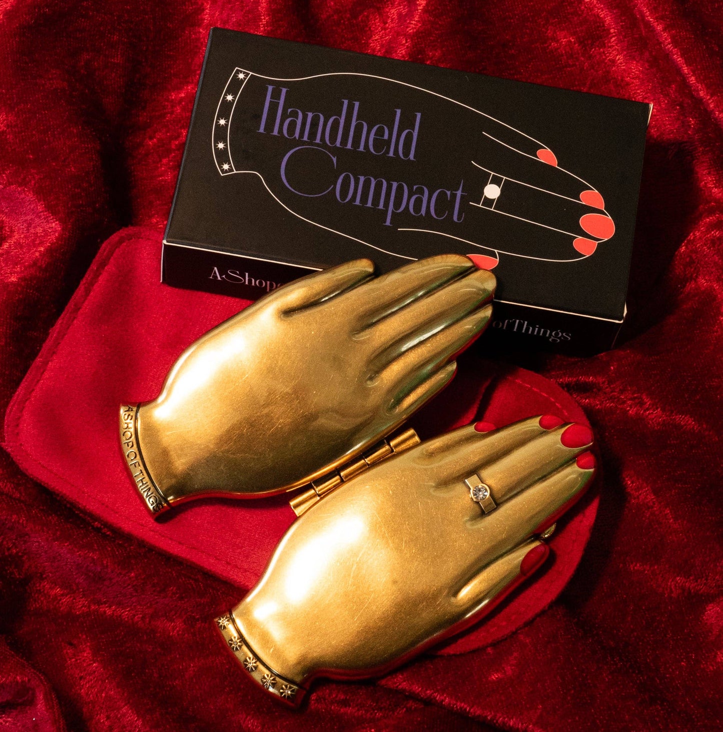 Handheld Compact Hand Mirror