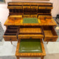 Vintage Carlton House Style Marquetry Writing Desk and Stool