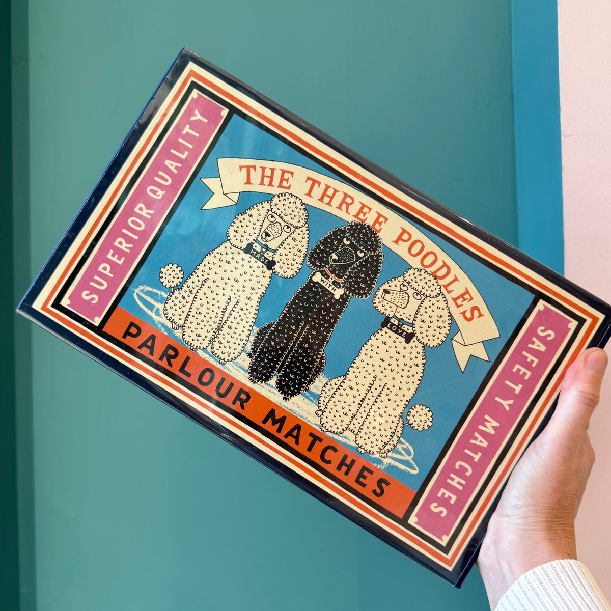 The Three Poodles Giant Safety Matches by Archivist