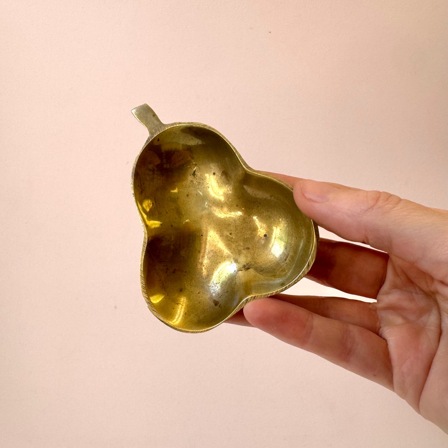 Vintage Brass Pear Catchall