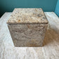 Vintage Fossil Stone Storage Box