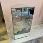 Vintage Triangular Mirrored Pedestal 30.5"