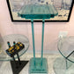 Vintage Stacked Glass Pedestal 36.5”
