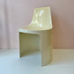 Vintage 1970's "UMBO" Cream Plastic Stacking Chair by Kay Leroy Ruggles