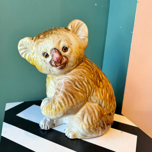 Vintage Italian Terracotta Koala Statue