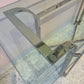 Vintage Chrome and Glass Console Table