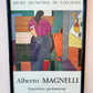 Vintage 1989 Alberto Magnelli Framed Exhibition Poster