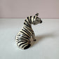 Vintage Small Bahati Ceramic Zebra Figurine