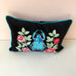 Velvet Embroidered Beetle Pillow by Myth & Thread
