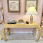 Vintage Curve Legged Pencil Reed Style Console Table