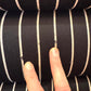 Set of Four 1970's Pace Collection Mariani Lugano Cantilever Dining Chairs in Black/White Stripe