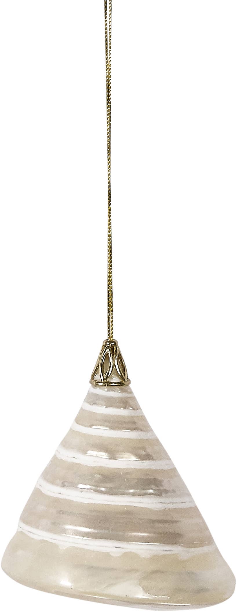 Large Authentic Trochus Shell Ornament