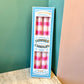 Pink Stripe Dinner Candle