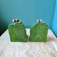 Vintage Resin Golf Club Scene Bookends