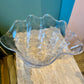 Large Vintage Lucite Clam Shell Bowl