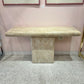 Vintage Maitland Smith Style Tessellated Stone Console Table