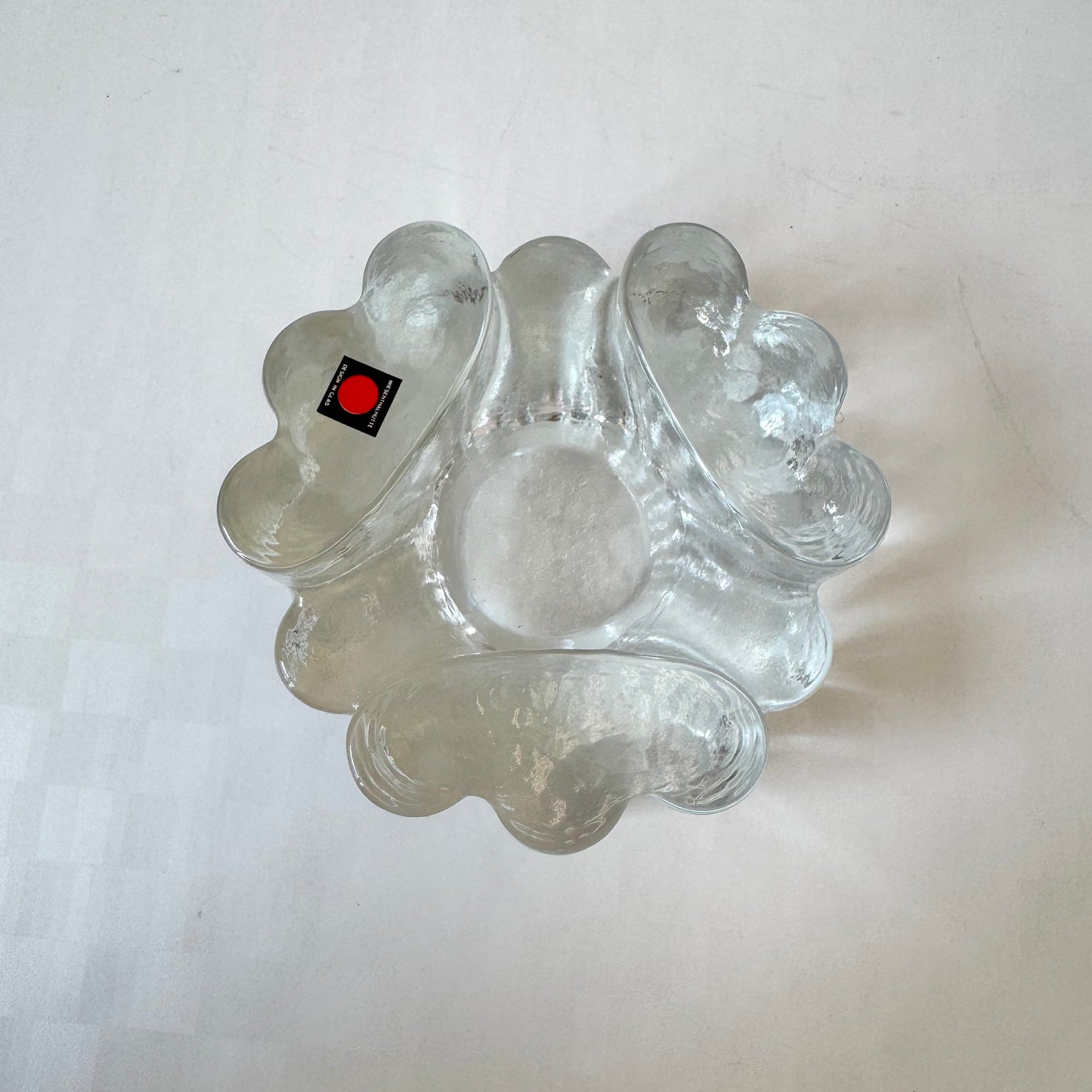 Vintage Clear Glass Wiesenthal Hutte Votive Candle Holder/Catchall
