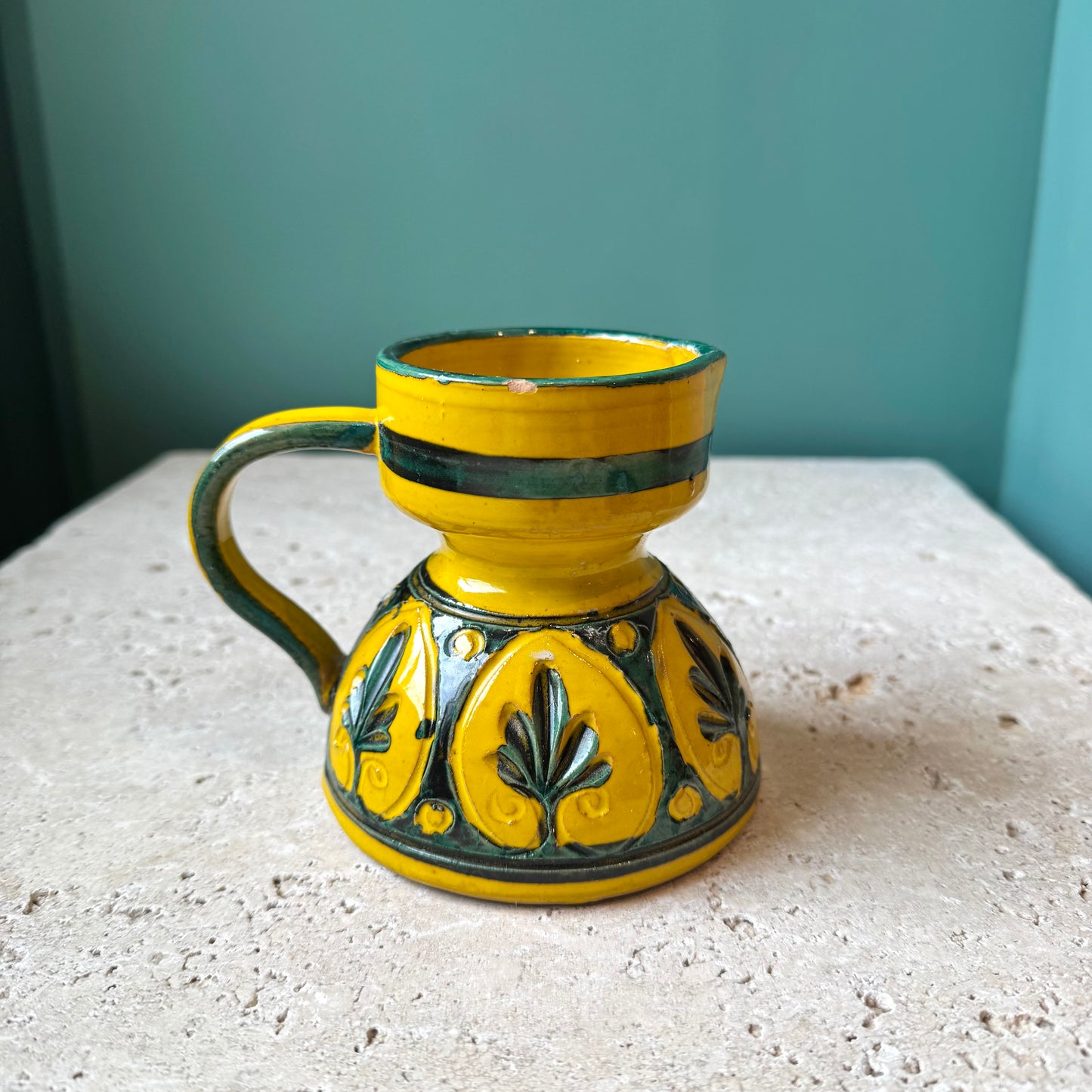 Vintage Mid-Century Italian Pottery Pitcher Creamer Jug