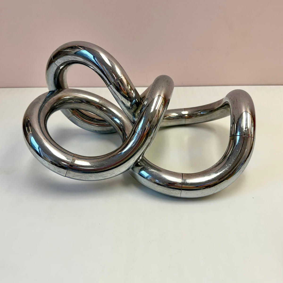 Vintage 1982 Chrome "Tangle" Sculpture by Richard X Zawitz